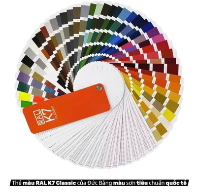 Thẻ màu RAL K7 Classic của Đức Bảng màu sơn tiêu chuẩn quốc tế